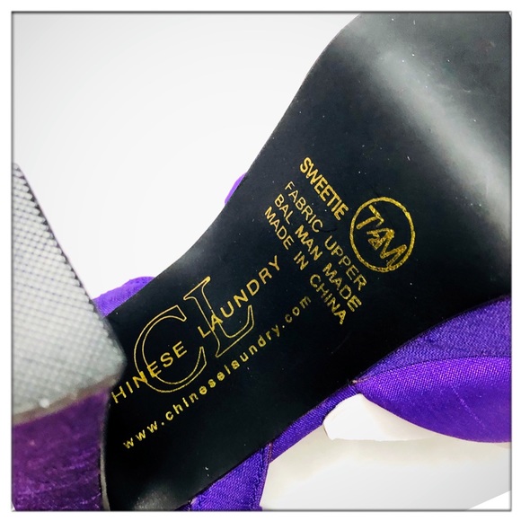 Chinese Laundry “Sweetie” Shantung Amethyst heel - Picture 4 of 8